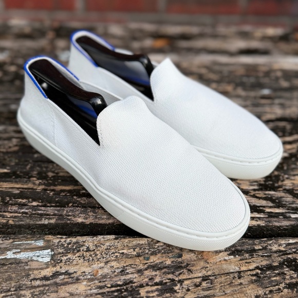 Rothy's The Original Slip On Women’s Bright White Size 6.5 Knit Sneaker M2 - Picture 14 of 15